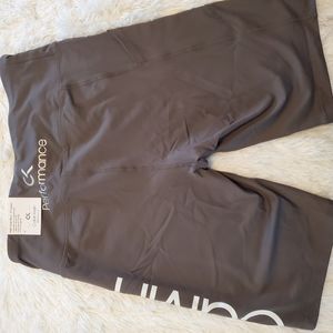 Calvin Klein gray and white bike shorts